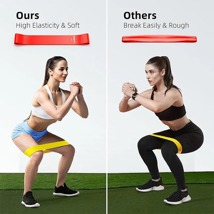 Resistance Bands for Yoga and Fitness Training - Elastic Loop Stretch Bands for Hip, Leg, and Squat Exercises