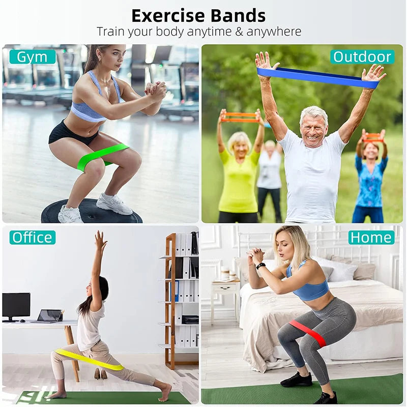 Resistance Bands for Yoga and Fitness Training - Elastic Loop Stretch Bands for Hip, Leg, and Squat Exercises