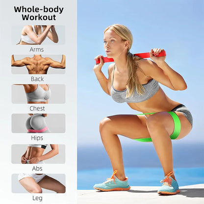 Resistance Bands for Yoga and Fitness Training - Elastic Loop Stretch Bands for Hip, Leg, and Squat Exercises